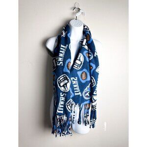 NFL Tennessee Titans Printed Soft Fleece Knit Scarf Blue